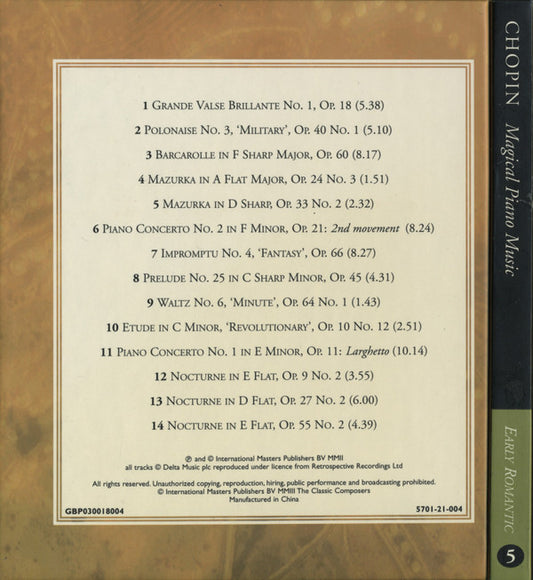 Frédéric Chopin : Magical Piano Music (CD, Comp, Har)
