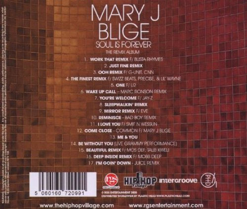 Mary J. Blige : Soul Is Forever (The Remix Album) (CD, Comp)