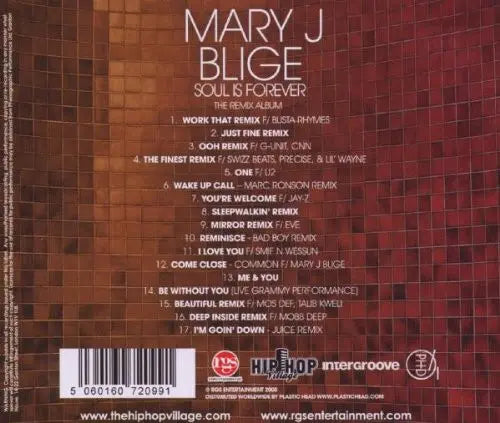 Mary J. Blige : Soul Is Forever (The Remix Album) (CD, Comp)