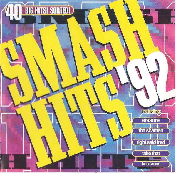 Various : Smash Hits '92 (2xCD, Comp)