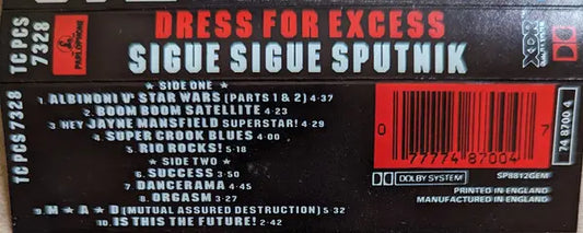Sigue Sigue Sputnik : Dress For Excess (Cass, Album)