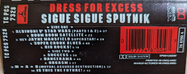 Sigue Sigue Sputnik : Dress For Excess (Cass, Album)