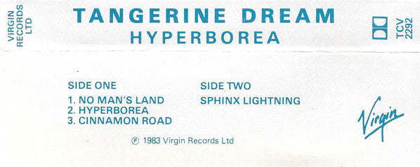 Tangerine Dream : Hyperborea (Cass, Album)