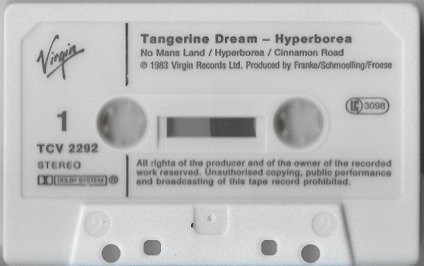 Tangerine Dream : Hyperborea (Cass, Album)