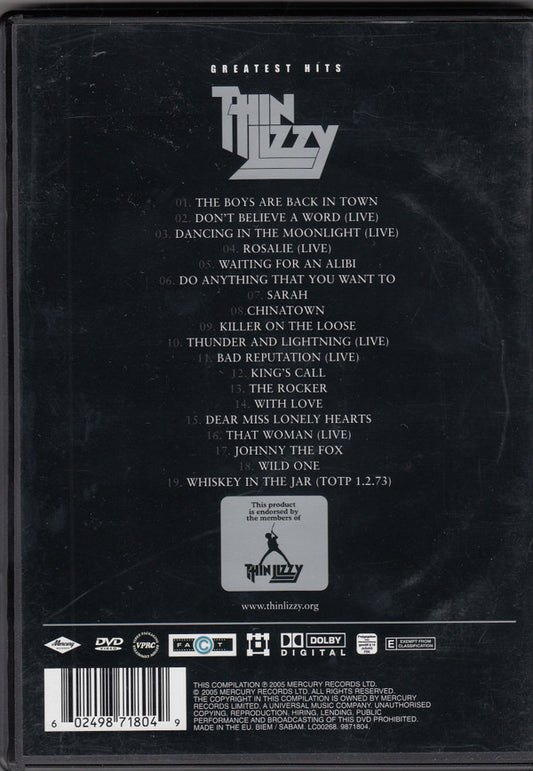 Thin Lizzy : Greatest Hits (DVD-V, Comp, Multichannel)