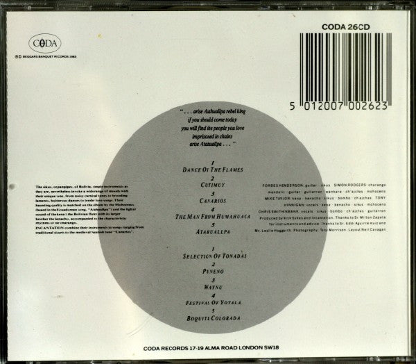 Incantation (2) : Dance Of The Flames (CD, Album)