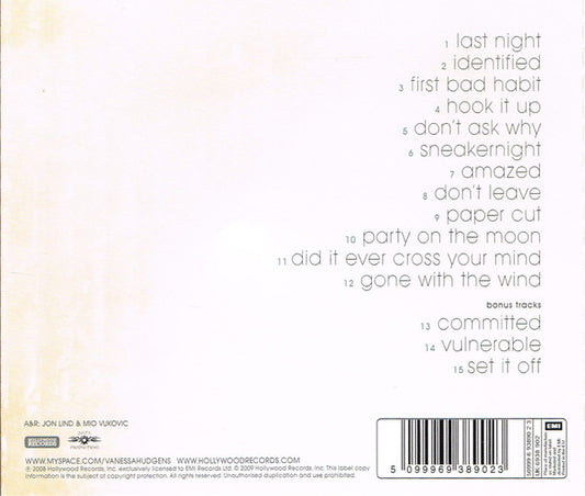 Vanessa Hudgens : Identified (CD, Album)