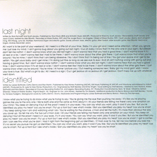 Vanessa Hudgens : Identified (CD, Album)