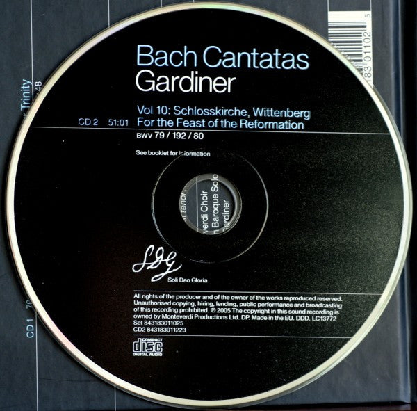 Johann Sebastian Bach - John Eliot Gardiner : Cantatas Vol. 10: Potsdam / Wittenberg (2xCD, Album)