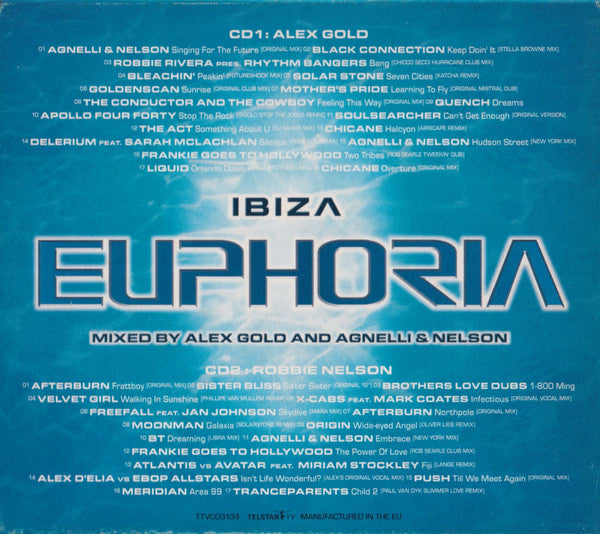 Alex Gold And Agnelli & Nelson : Ibiza Euphoria (2xCD, Mixed)