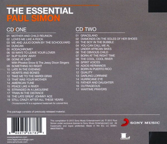 Paul Simon : The Essential Paul Simon (2xCD, Comp, RE, Son)