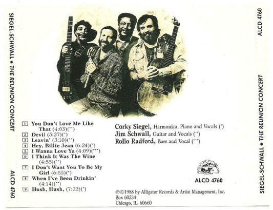 The Siegel-Schwall Band : The Reunion Concert (CD, Album)