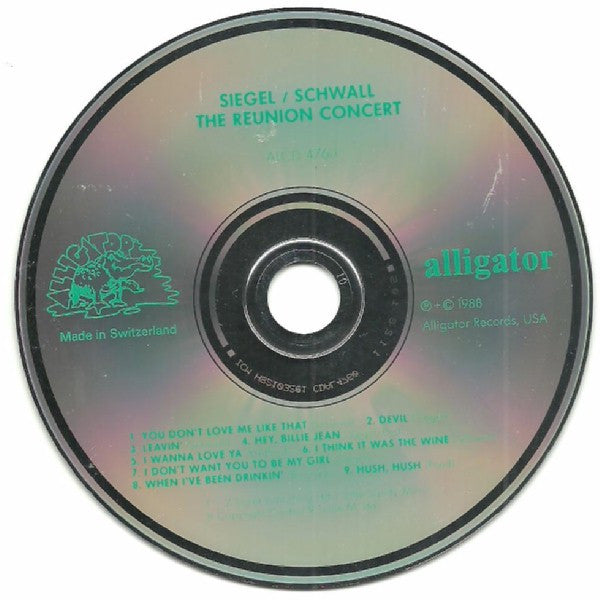 The Siegel-Schwall Band : The Reunion Concert (CD, Album)