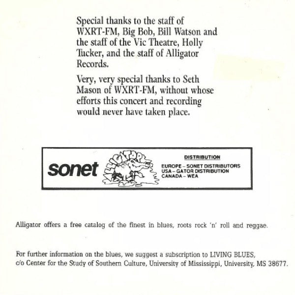 The Siegel-Schwall Band : The Reunion Concert (CD, Album)
