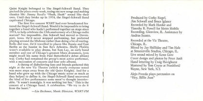 The Siegel-Schwall Band : The Reunion Concert (CD, Album)