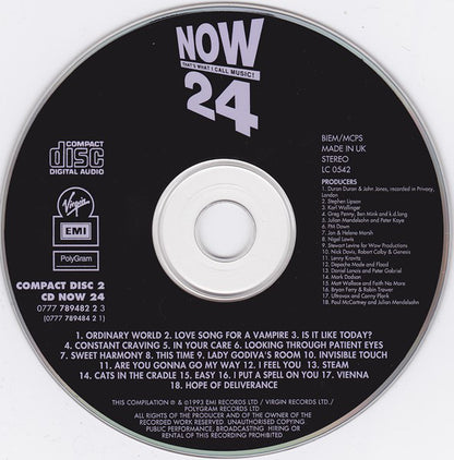 Various : Now That's What I Call Music! 24 (2xCD, Comp)