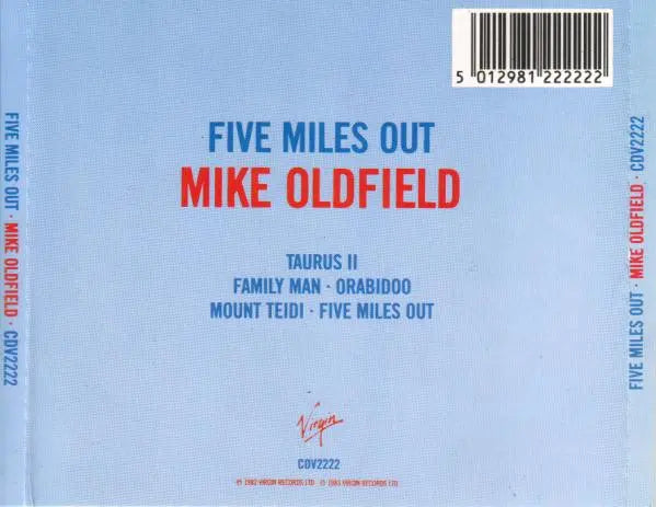 Mike Oldfield : Five Miles Out (CD, Album, RE)