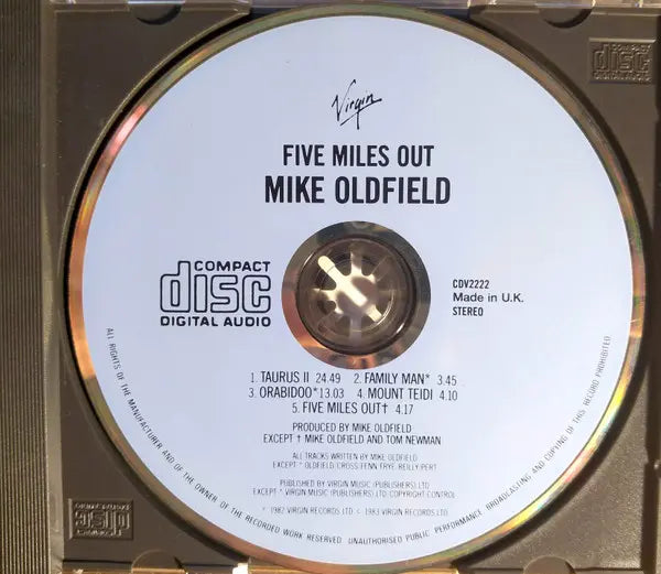 Mike Oldfield : Five Miles Out (CD, Album, RE)