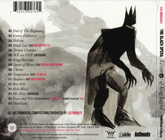 The Black Opera : Libretto: Of King Legend (CD, Album)
