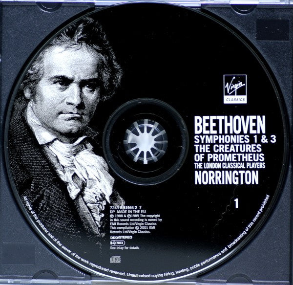 Ludwig van Beethoven, Roger Norrington, London Classical Players : Symphonies 1 - 9 / Overtures (5xCD, Comp + Box)