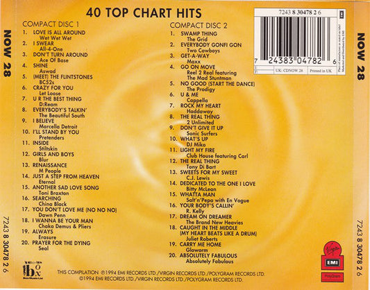 Various : Now That's What I Call Music! 28 (2xCD, Comp)
