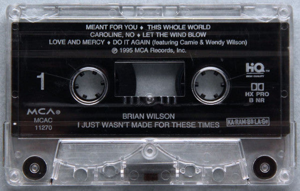 Brian Wilson : I Just Wasn't Made For These Times (Cass, Album)