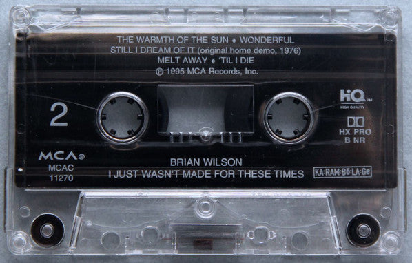 Brian Wilson : I Just Wasn't Made For These Times (Cass, Album)