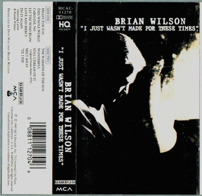 Brian Wilson : I Just Wasn't Made For These Times (Cass, Album)