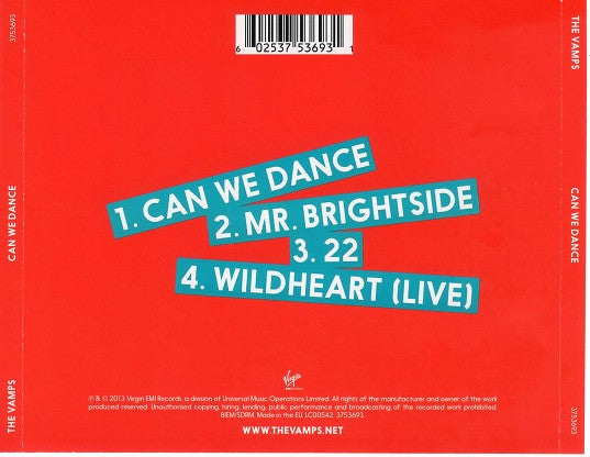 The Vamps (5) : Can We Dance (CD, Maxi)