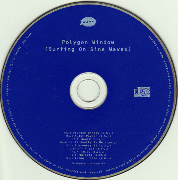 Polygon Window : Surfing On Sine Waves (CD, Album, Blu)