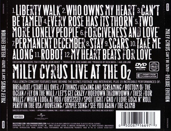 Miley Cyrus : Can't Be Tamed  (CD, Album, Enh + DVD-V + Dlx)