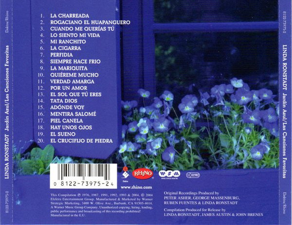 Linda Ronstadt : Jardin Azul/Las Canciones Favoritas (CD, Comp)