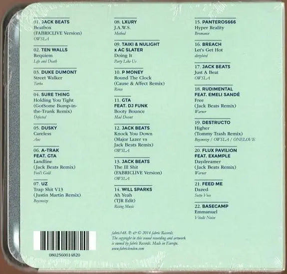 Jack Beats : Fabriclive 74 (CD, Mixed)