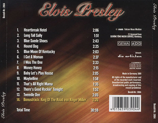 Elvis Presley : Elvis Presley (CD, Comp, Unofficial)