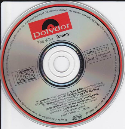 The Who : Tommy (2xCD, Album, RE, RP, Fat)