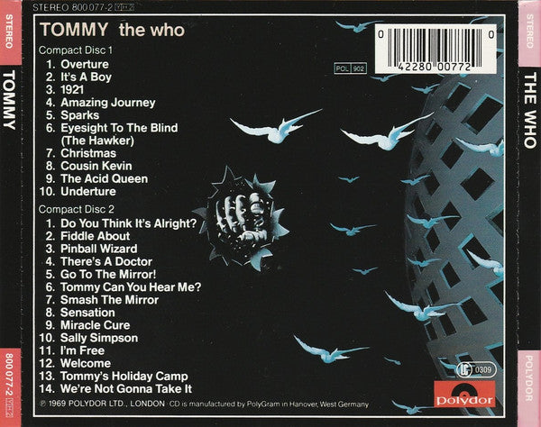 The Who : Tommy (2xCD, Album, RE, RP, Fat)