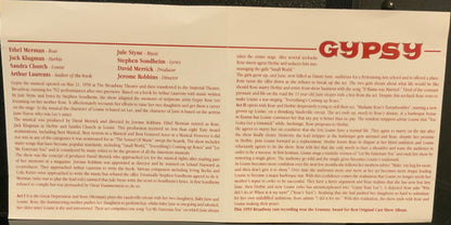 Ethel Merman, Jule Styne And Stephen Sondheim : Gypsy - A Musical Fable (CD)