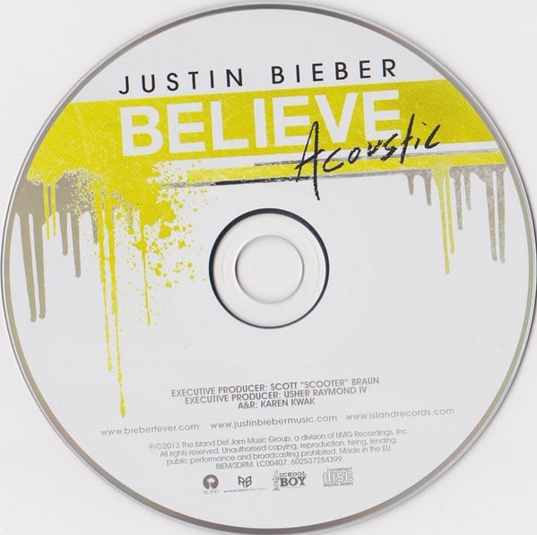 Justin Bieber : Believe Acoustic (CD, Album)