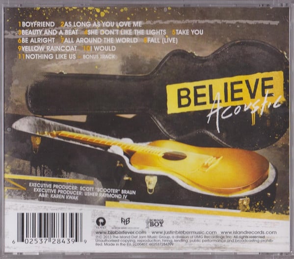 Justin Bieber : Believe Acoustic (CD, Album)