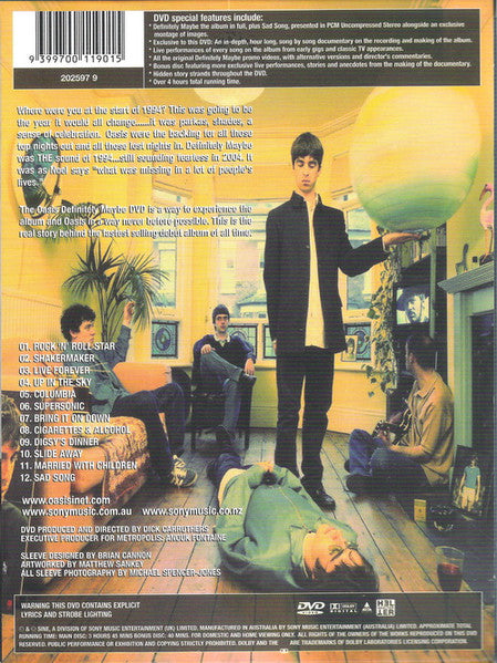 Oasis (2) : Definitely Maybe (2xDVD, PAL)
