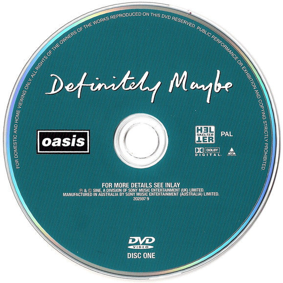Oasis (2) : Definitely Maybe (2xDVD, PAL)
