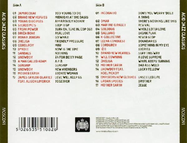Various : Acid Jazz Classics (2xCD, Comp)