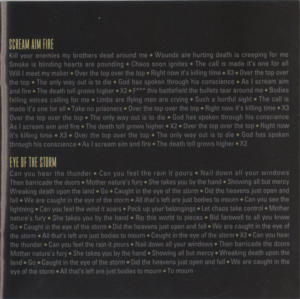 Bullet For My Valentine : Scream Aim Fire (CD, Album)