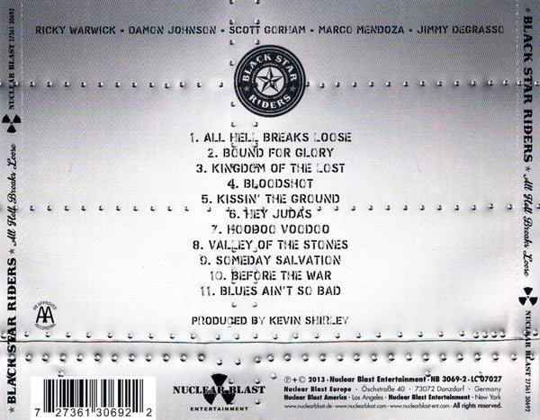 Black Star Riders : All Hell Breaks Loose (CD, Album)