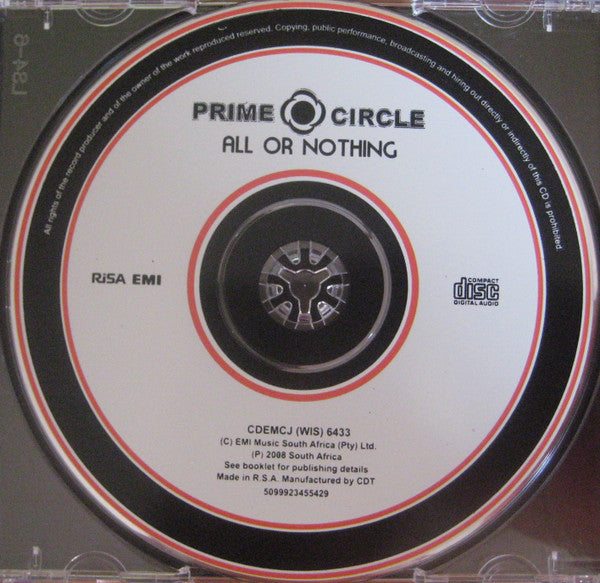 Prime Circle : All Or Nothing (CD, Album)