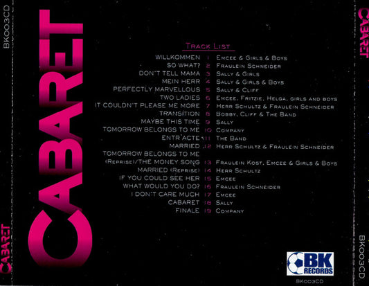 Bill Kenwright Presents The London Lyric Theatre Cast Ensemble : Cabaret: The London Lyric Theatre Original Cast Recording (CD, Album)
