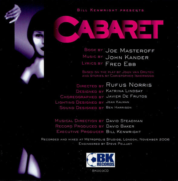 Bill Kenwright Presents The London Lyric Theatre Cast Ensemble : Cabaret: The London Lyric Theatre Original Cast Recording (CD, Album)