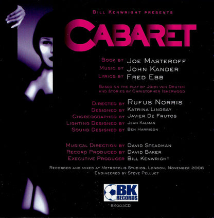 Bill Kenwright Presents The London Lyric Theatre Cast Ensemble : Cabaret: The London Lyric Theatre Original Cast Recording (CD, Album)