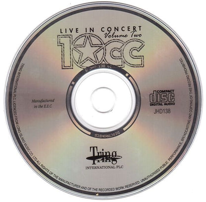 10cc : Live In Concert - Volume Two (CD, Album)