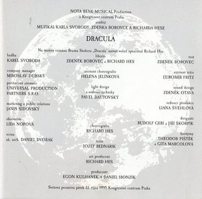 Karel Svoboda, Zdeněk Borovec, Richard Hes : Dracula (Jubilejní Reedice) (CD, Album, RE)